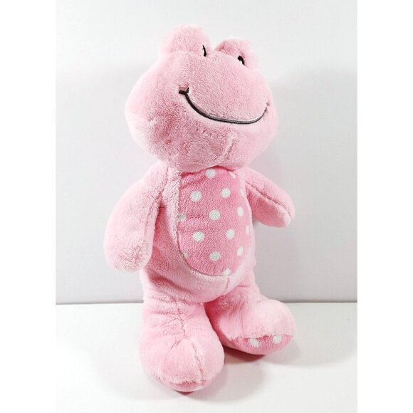 Gitzy Plush Pink White Dots Frog Toy Infant Baby Rattle Stuffed Animal 1… - Picture 2 of 4